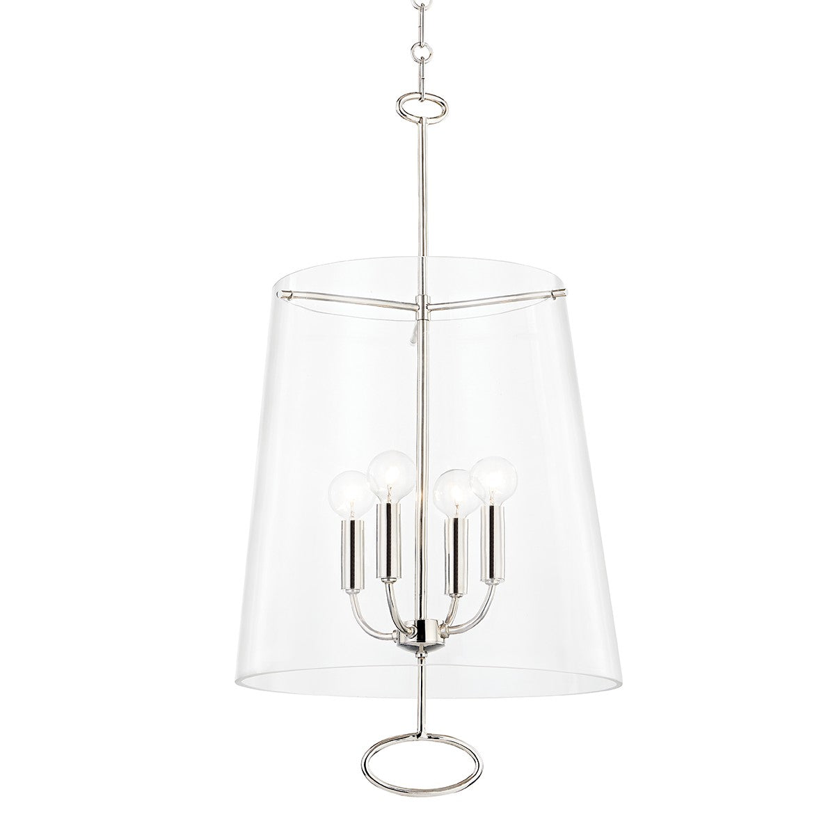Hudson Valley - 4717-PN - Four Light Pendant - James - Polished Nickel