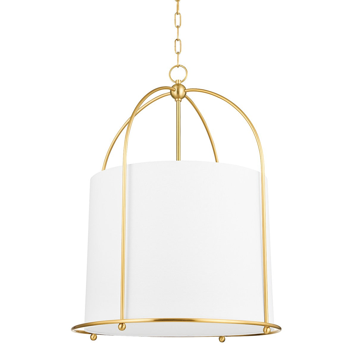 Hudson Valley - 4822-AGB - Three Light Lantern - Orlando - Aged Brass