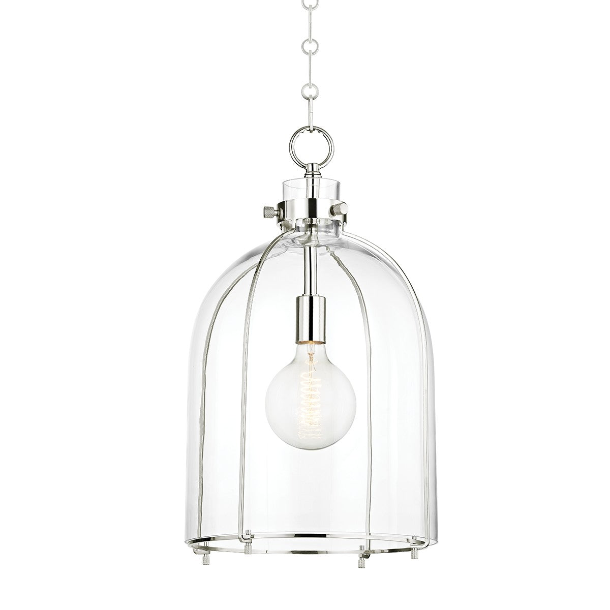 Hudson Valley - 7306-PN - One Light Pendant - Eldridge - Polished Nickel