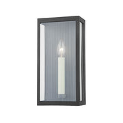Troy Lighting - B1031-TBK/WZN - One Light Outdoor Wall Sconce - Vail - Texture Black/Weathered Zinc