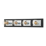 Troy Lighting - B3544-PC/SBK - Four Light Bath Bracket - Runyan - Polished Chrome/Soft Black