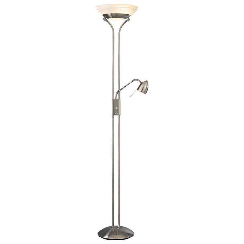 George Kovacs - P256-084 - LED Torchiere W/Reading Lamp - George'S Reading Room - Brushed Nickel