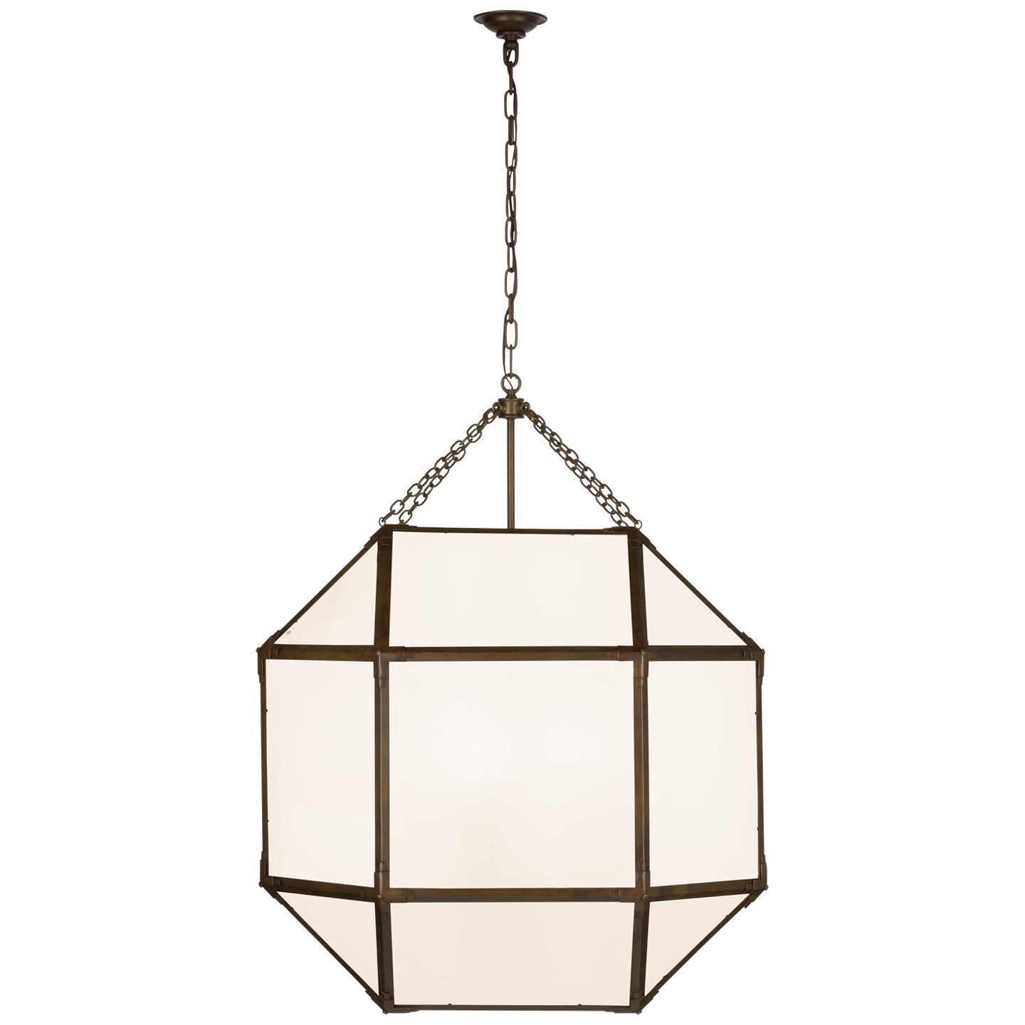Visual Comfort Signature - SK 5034AZ-WG - LED Lantern - Morris - Antique Zinc