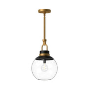 Alora - PD520512AGCL - One Light Pendant - Copperfield - Aged Gold/Clear Glass