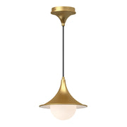 Alora - PD525009BGOP - One Light Pendant - Fuji - Brushed Gold/Opal Matte Glass