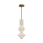 Alora - PD530341AGOP - LED Pendant - Bijou - Aged Gold/Opal Matte Glass
