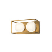 Alora - VL519213AGOP - Two Light Bathroom Fixtures - Amelia - Aged Gold/Opal Matte Glass