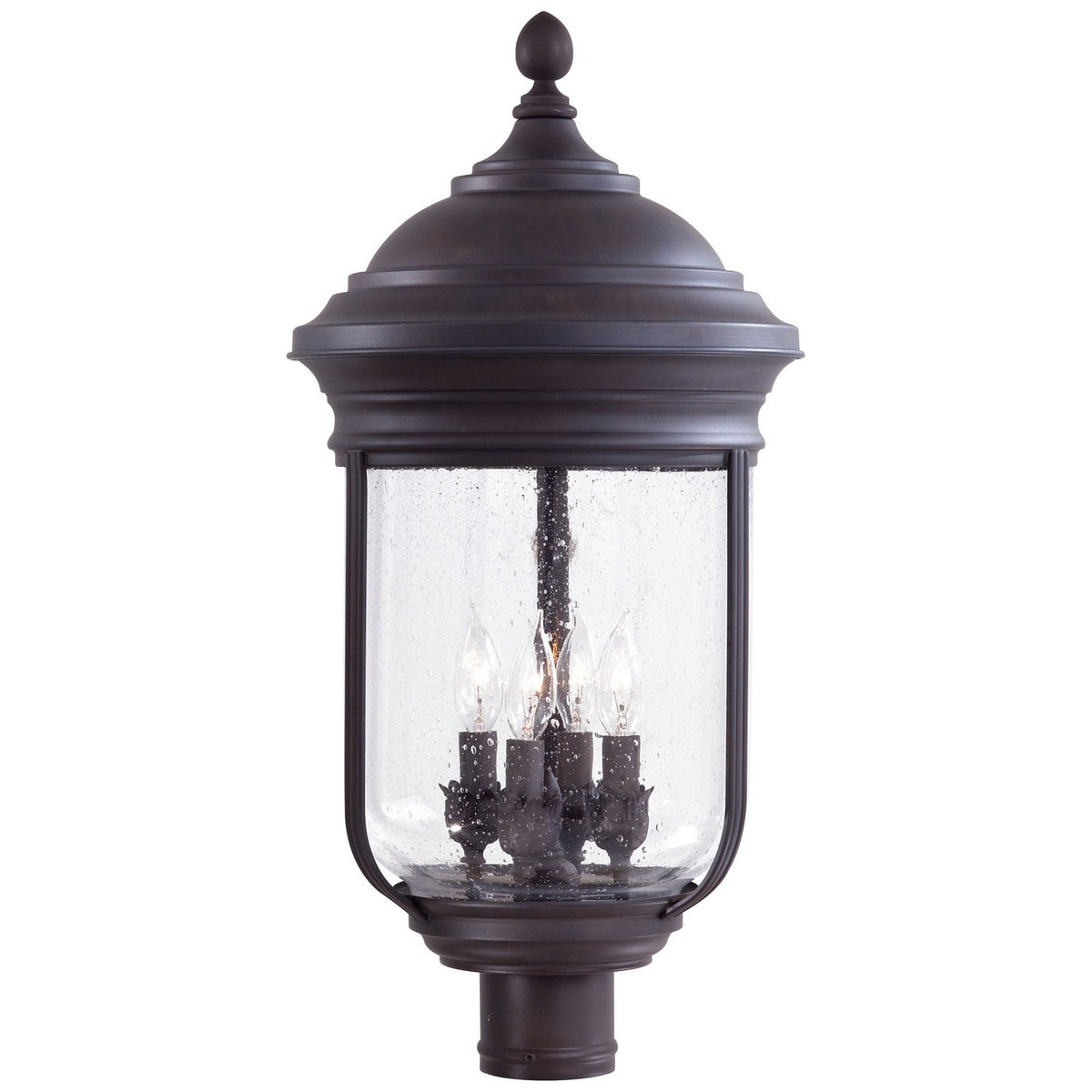 Minka-Lavery - 8816-57 - Four Light Outdoor Post Lantern - Amherst - Roman Bronze