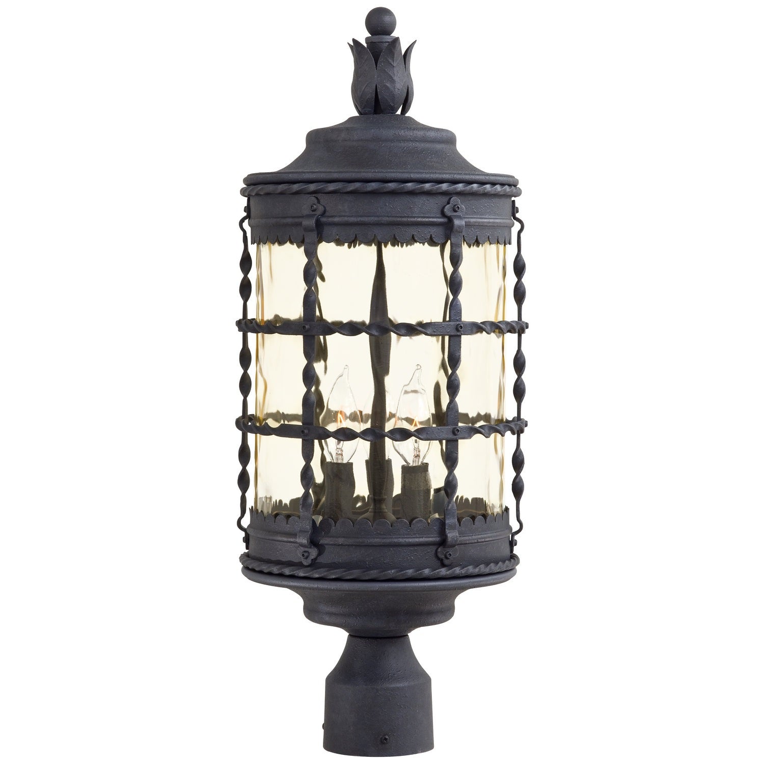 Minka-Lavery - 8885-A39 - Three Light Post Mount - Mallorca - Spanish Iron