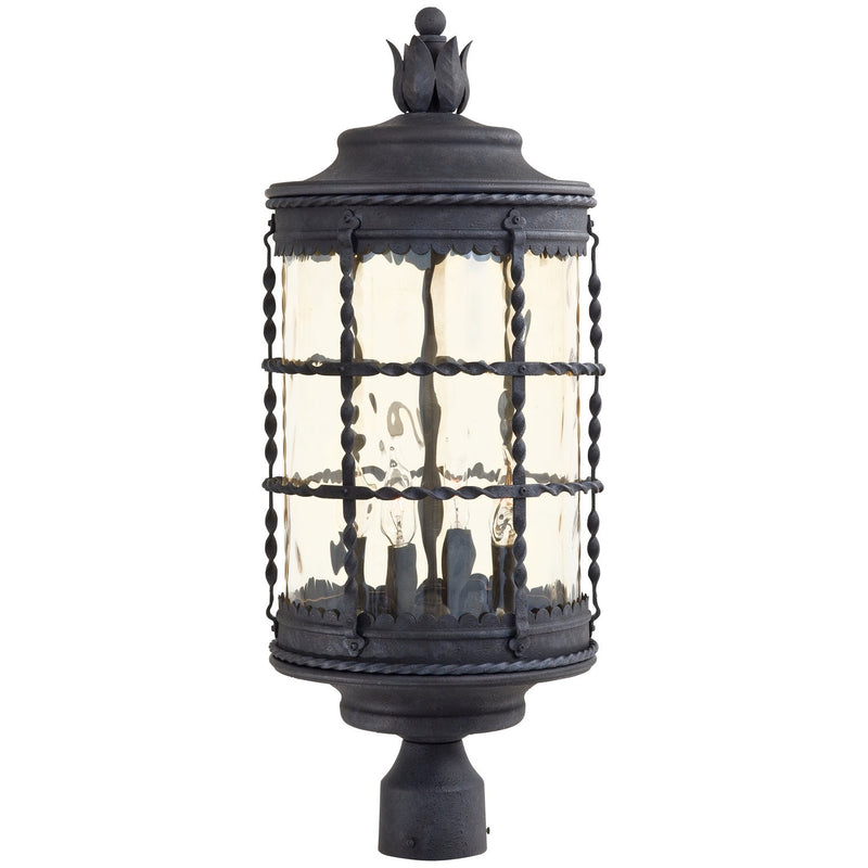 Minka-Lavery - 8886-A39 - Four Light Outdoor Post Lantern - Mallorca - Spanish Iron