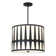 Crystorama - ROY-809-BK - Five Light Pendant - Royston - Black