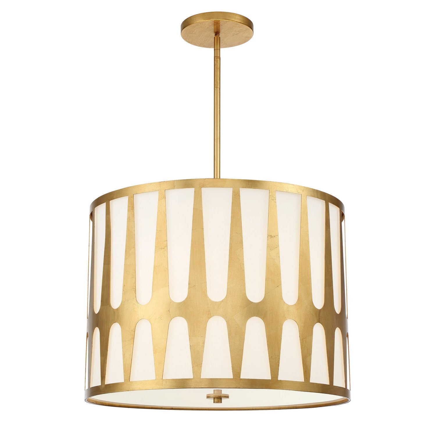 Crystorama - ROY-809-GA - Five Light Pendant - Royston - Antique Gold
