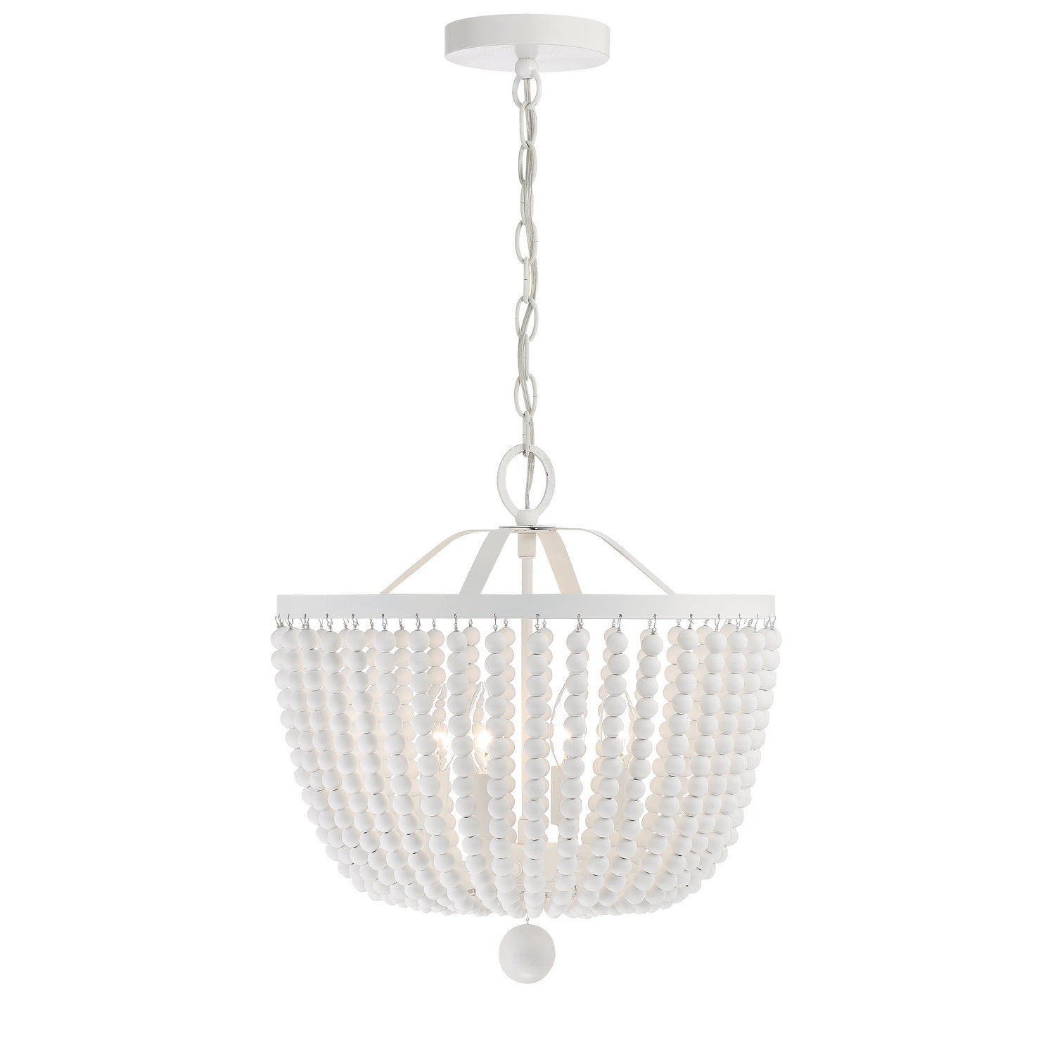 Crystorama - 604-MT - Four Light Chandelier - Rylee - Matte White