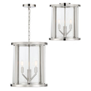 Crystorama - DEV-B8004-PN_CEILING - Four Light Semi Flush Mount - Devon - Polished Nickel