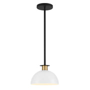 Crystorama - GIG-813-BK-AG - One Light Pendant - Gigi - Black + Aged Brass