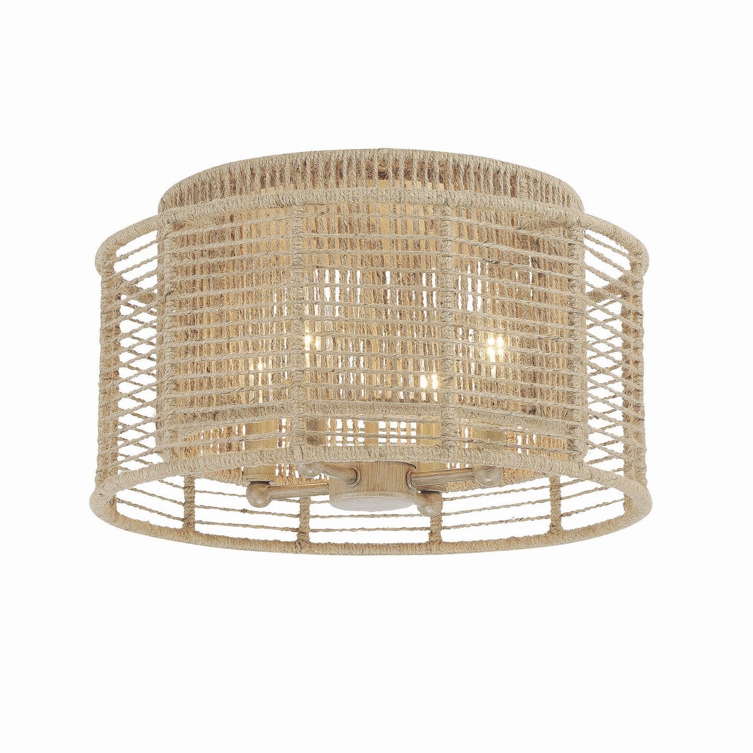Crystorama - JAY-A5000-BS - Four Light Flush Mount - Jayna - Burnished Silver