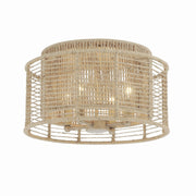 Crystorama - JAY-A5000-BS - Four Light Flush Mount - Jayna - Burnished Silver