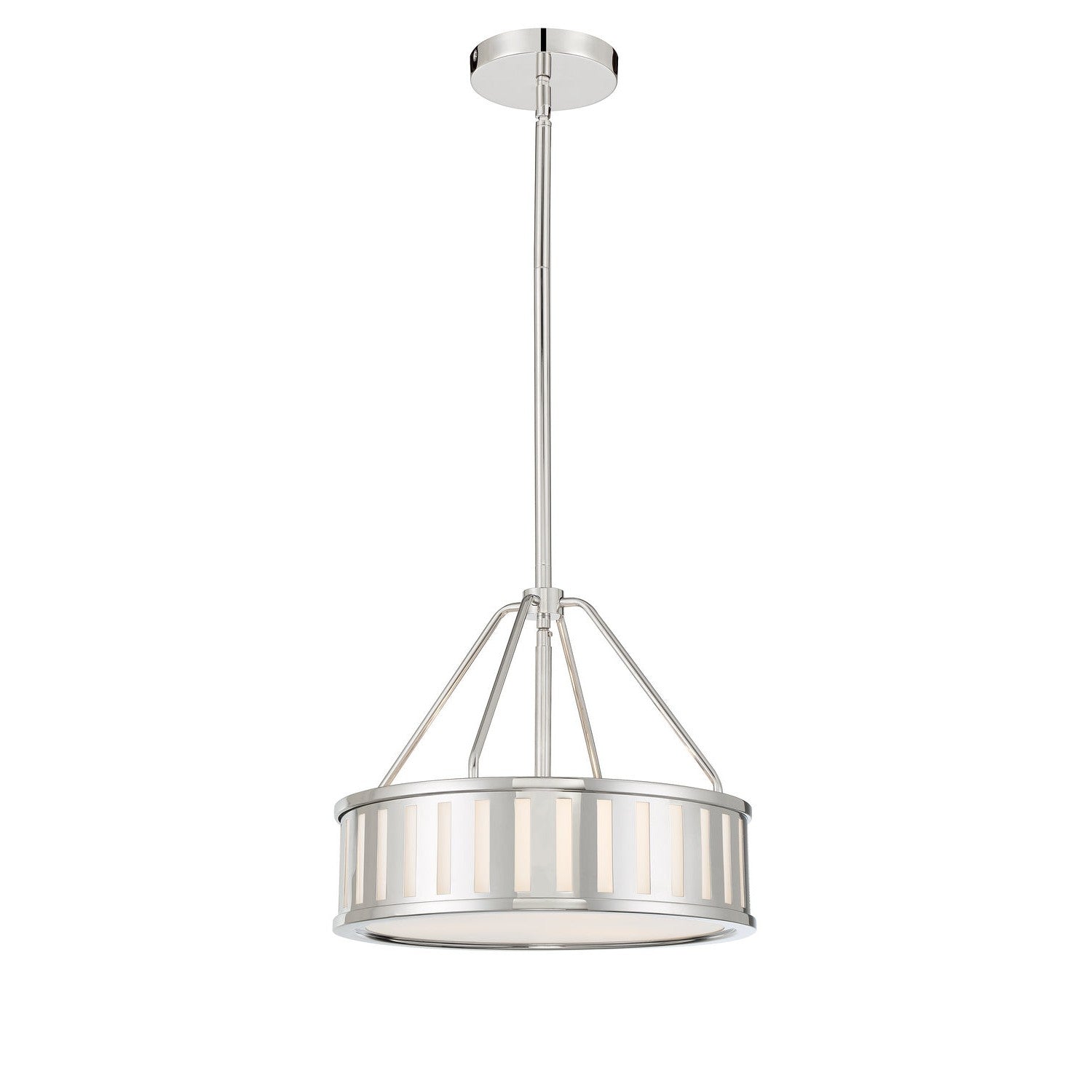 Crystorama - KEN-8303-PN - Three Light Pendant - Kendal - Polished Nickel