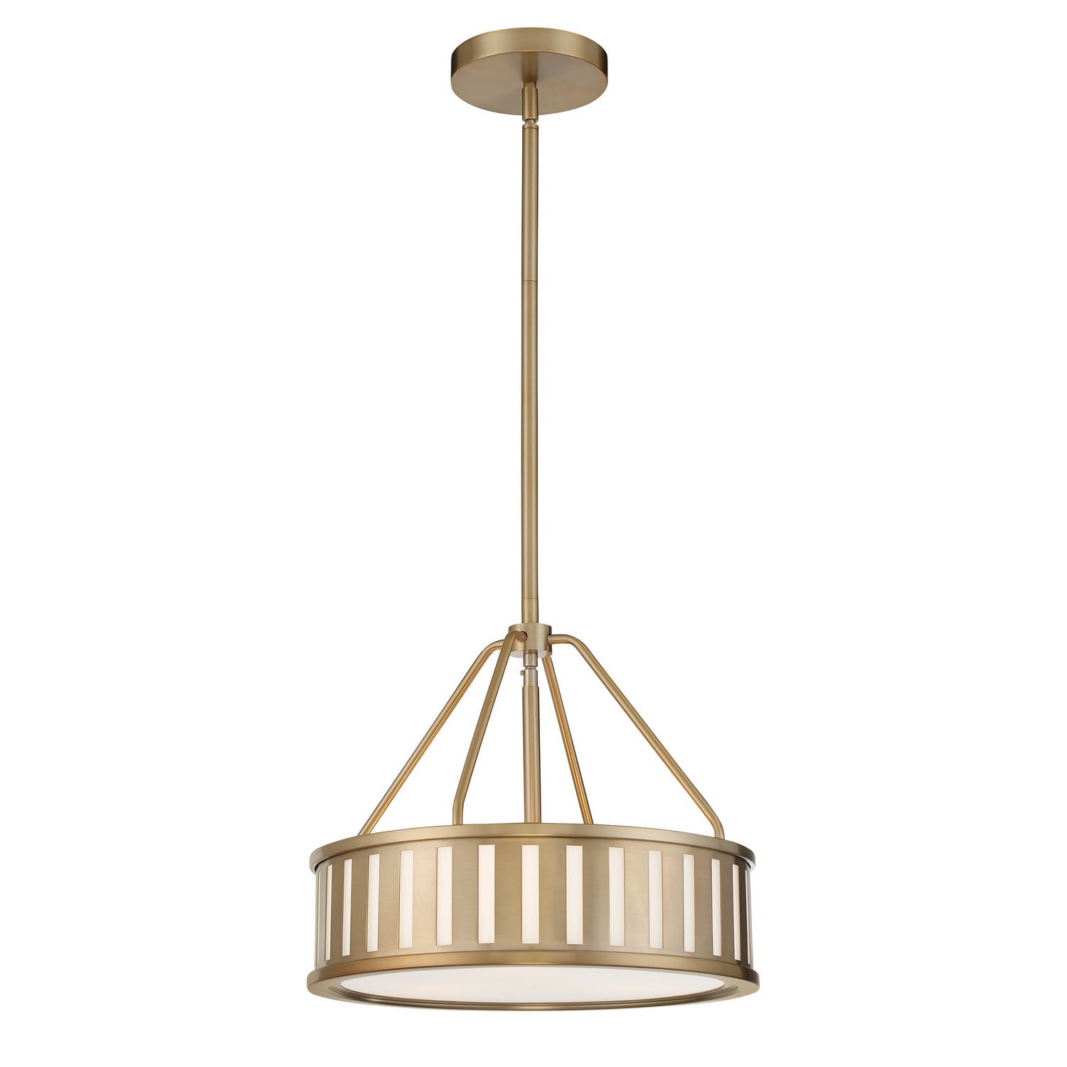 Crystorama - KEN-8303-VG - Three Light Pendant - Kendal - Vibrant Gold