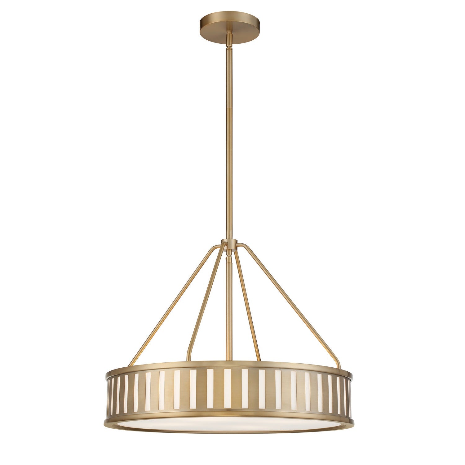 Crystorama - KEN-8304-VG - Four Light Pendant - Kendal - Vibrant Gold