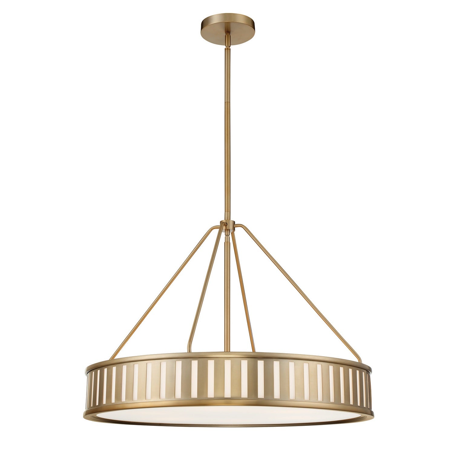 Crystorama - KEN-8306-VG - Six Light Pendant - Kendal - Vibrant Gold