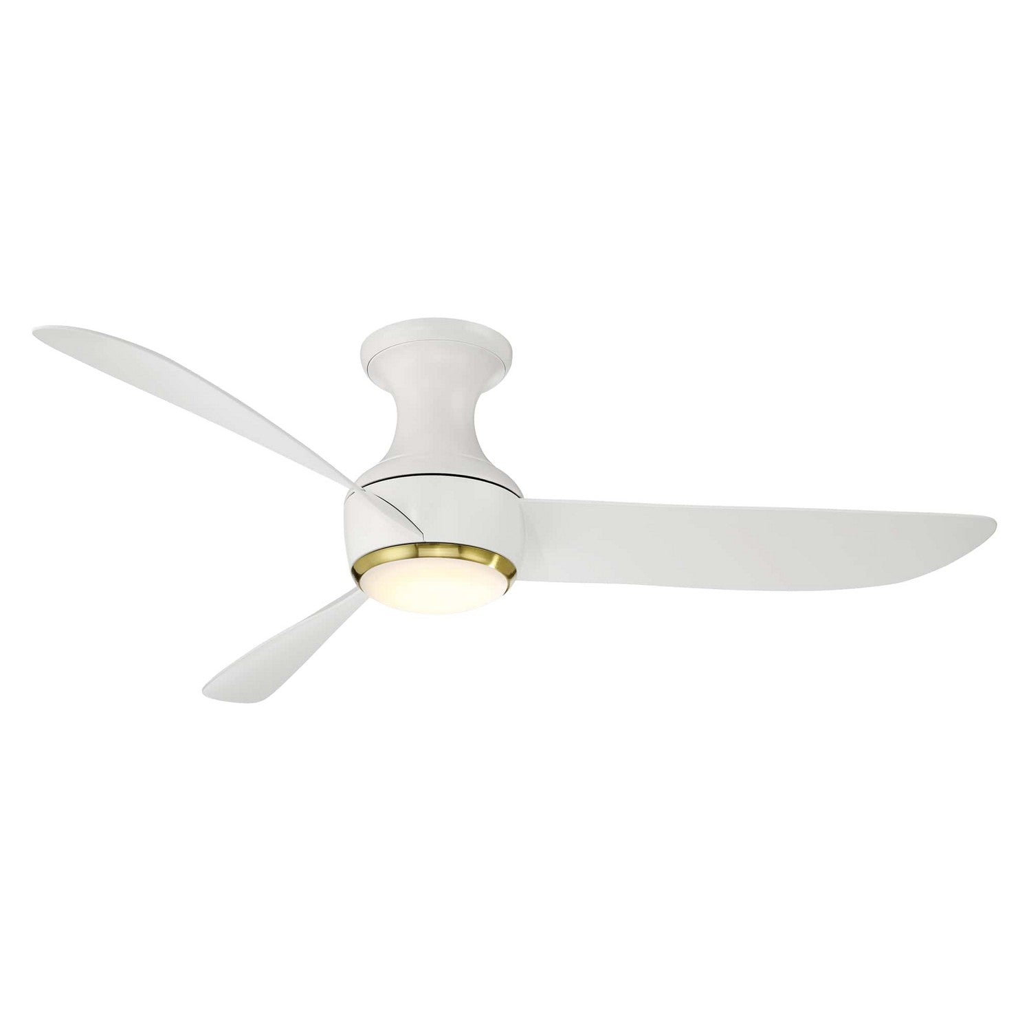 Modern Forms Fans - FH-W2203-52L27SBMW - 52"Ceiling Fan - Corona - Soft Brass/Matte White