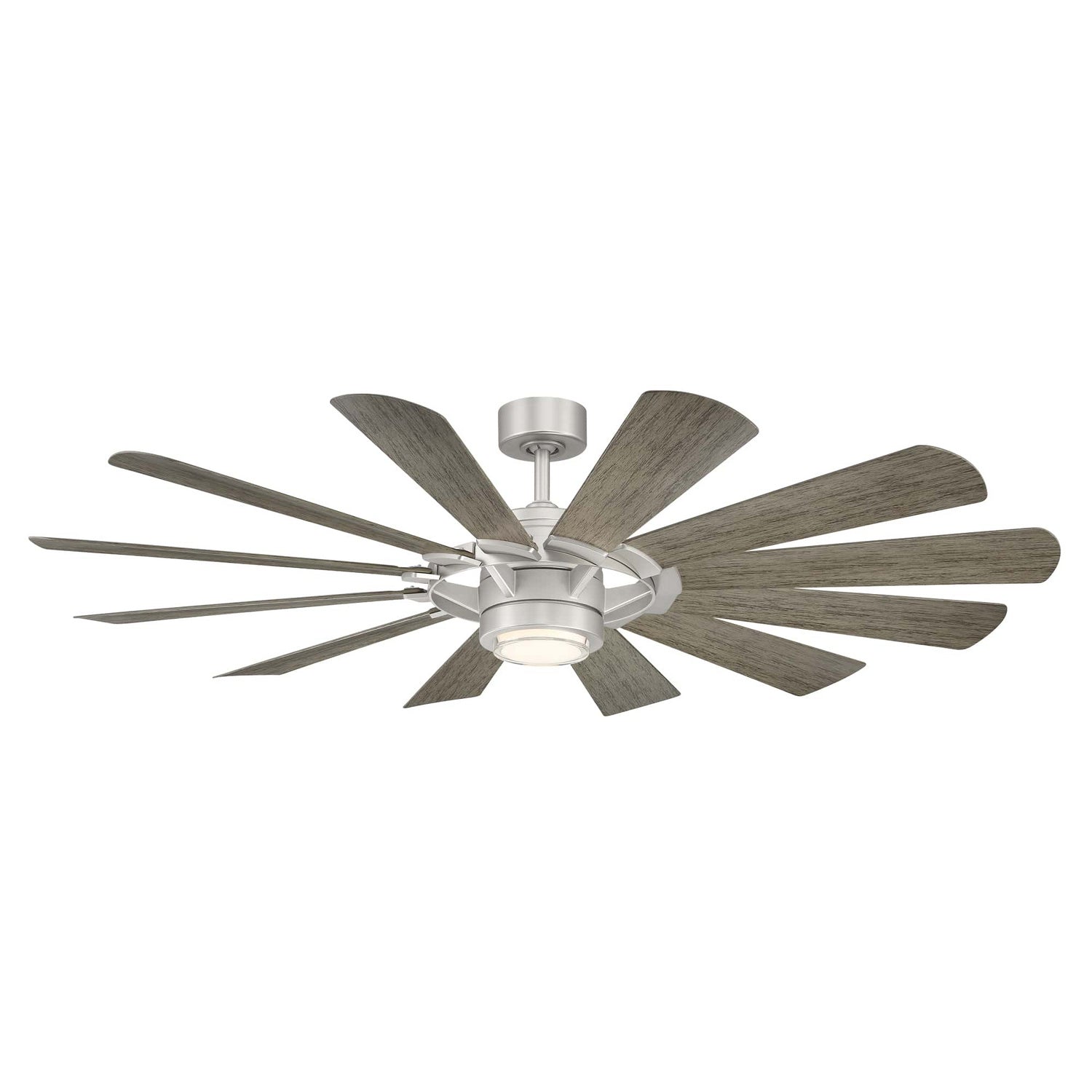 Modern Forms Fans - FR-W2201-65L-ST/WW - 65"Ceiling Fan - Wynd Mill - Steel/Weathered Wood
