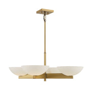 Savoy House - 1-1613-4-322 - Four Light Chandelier - Fallon - Warm Brass