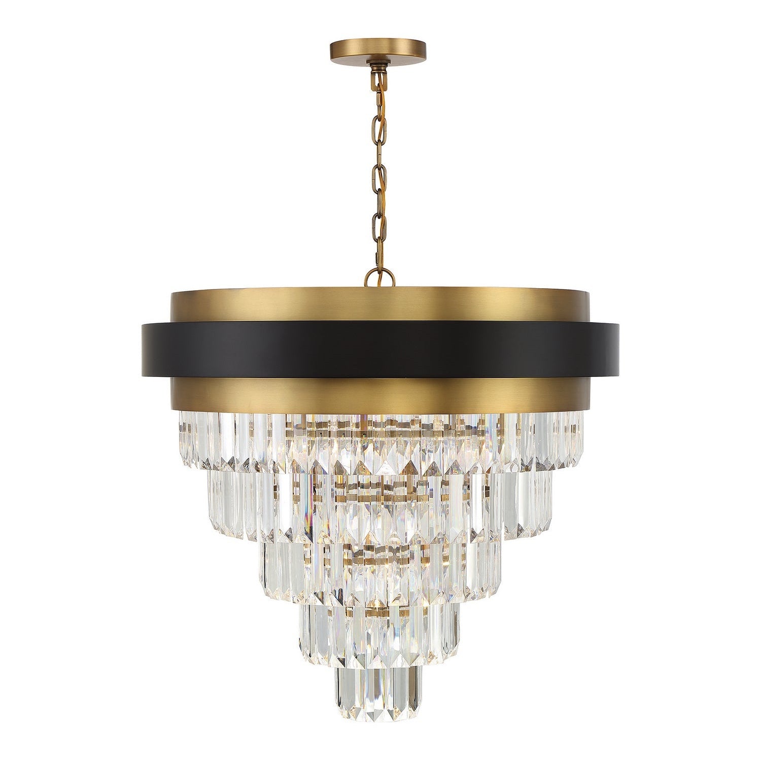 Savoy House - 1-1668-9-143 - Nine Light Chandelier - Marquise - Matte Black with Warm Brass