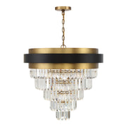 Savoy House - 1-1668-9-143 - Nine Light Chandelier - Marquise - Matte Black with Warm Brass