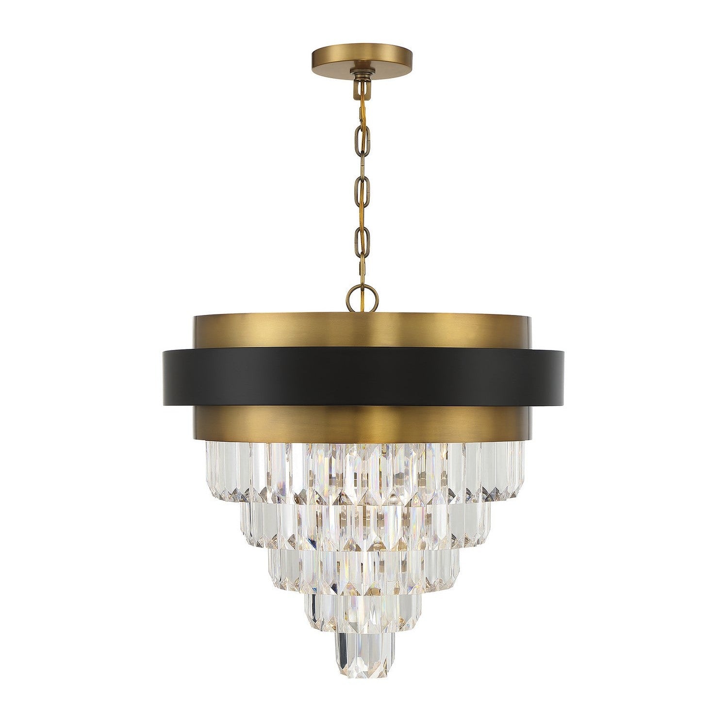 Savoy House - 1-1669-4-143 - Four Light Chandelier - Marquise - Matte Black with Warm Brass