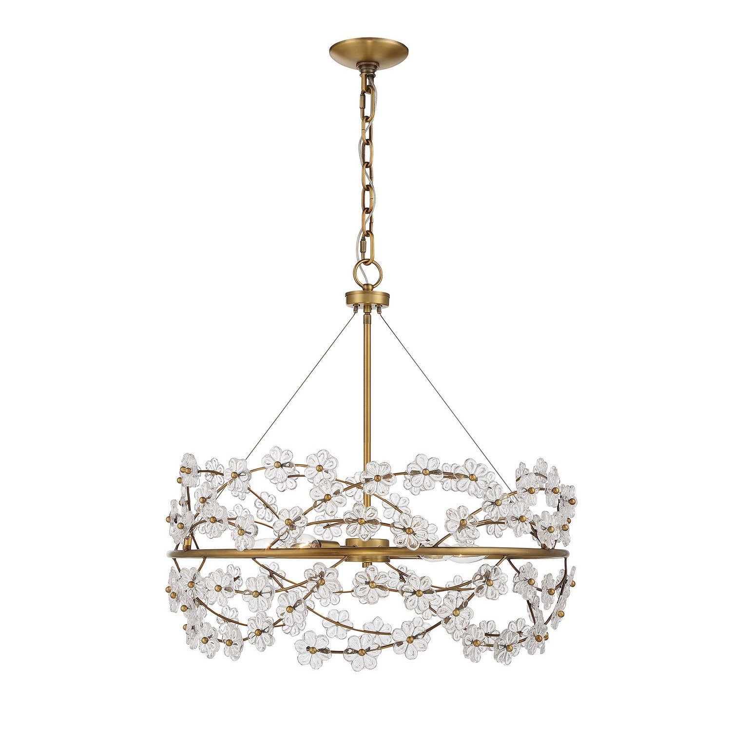 Savoy House - 1-1727-5-322 - Five Light Chandelier - Camille - Warm Brass