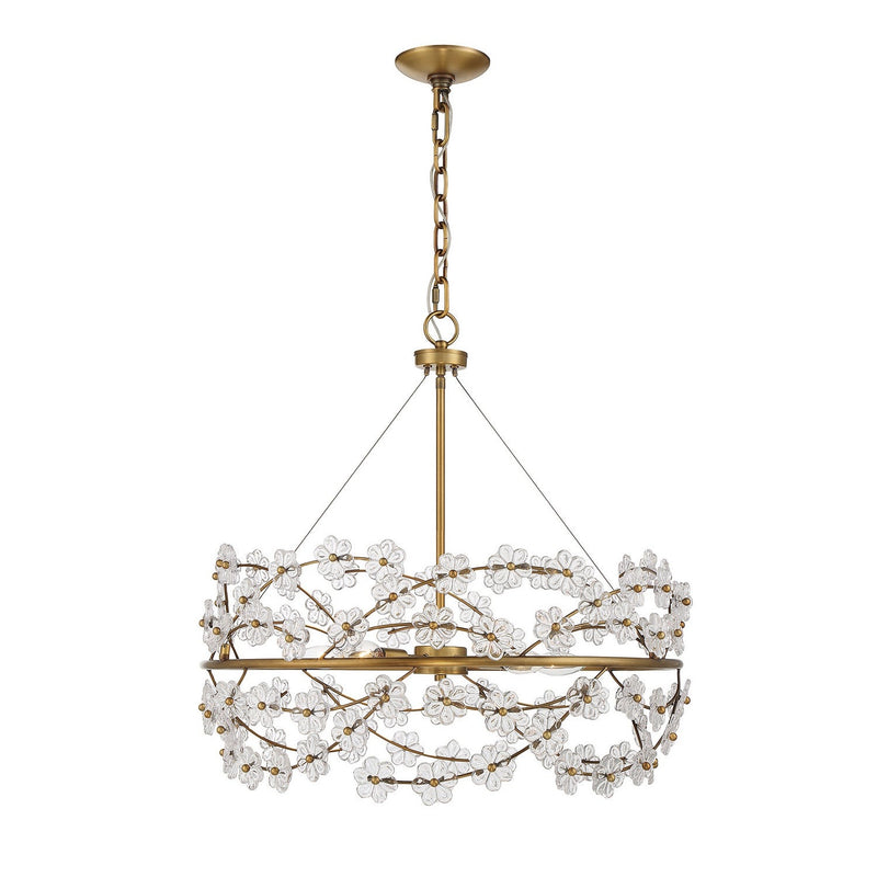 Savoy House - 1-1727-5-322 - Five Light Chandelier - Camille - Warm Brass