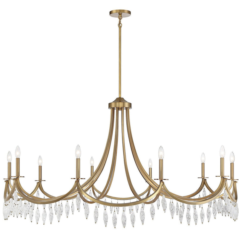 Savoy House - 1-1805-10-322 - Ten Light Chandelier - Kameron - Warm Brass