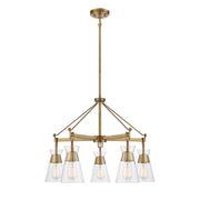 Savoy House - 1-1832-5-322 - Five Light Chandelier - Lakewood - Warm Brass