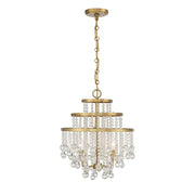 Savoy House - 1-1865-3-322 - Three Light Mini Chandelier - Luna - Warm Brass