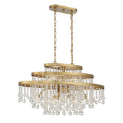 Savoy House - 1-1867-10-322 - Ten Light Chandelier - Luna - Warm Brass