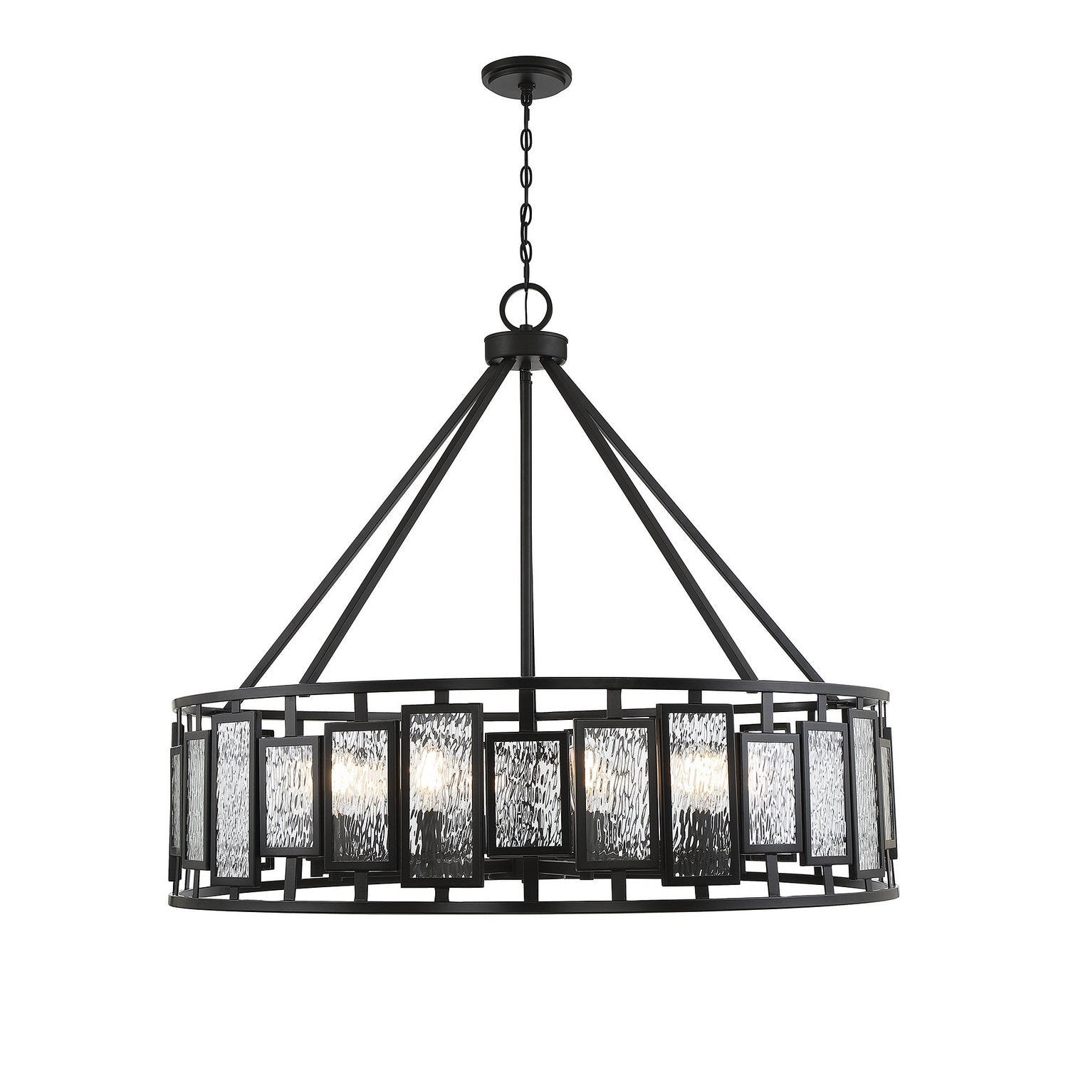 Savoy House - 1-1943-10-89 - Ten Light Chandelier - Deandre - Matte Black