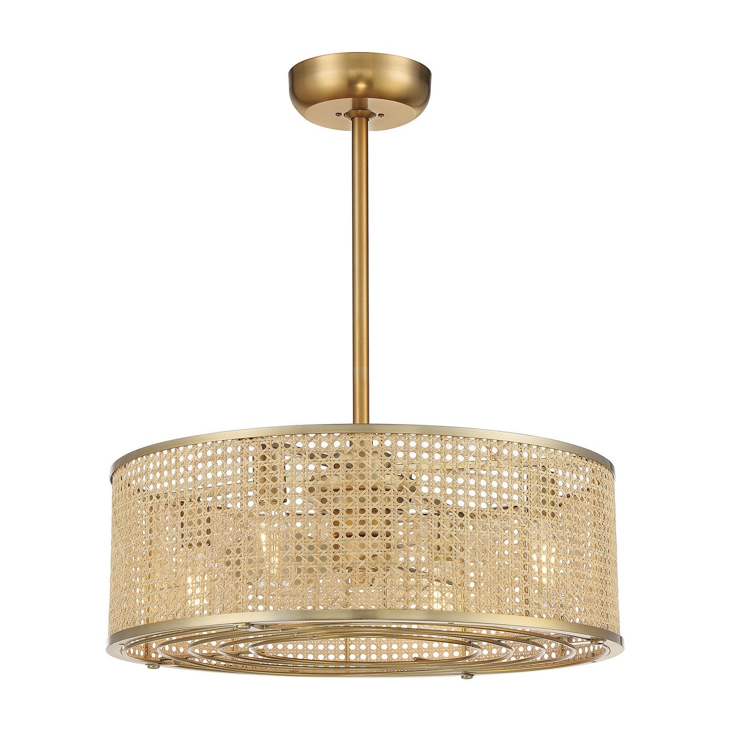 Savoy House - 25-FD-1650-322 - Four Light Fan D'lier - Astoria - Warm Brass