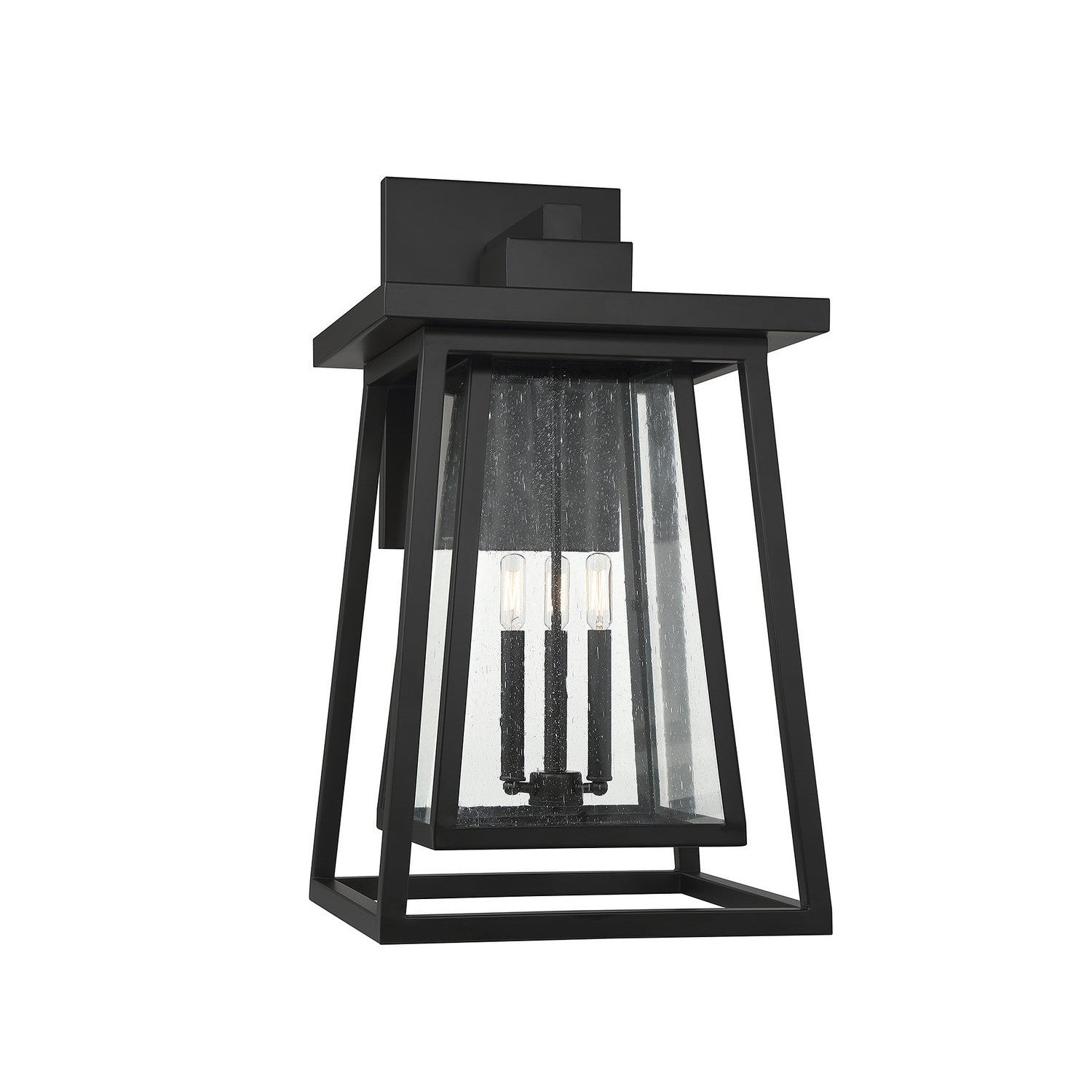 Savoy House - 5-2023-BK - Three Light Outdoor Wall Lantern - Denver - Matte Black