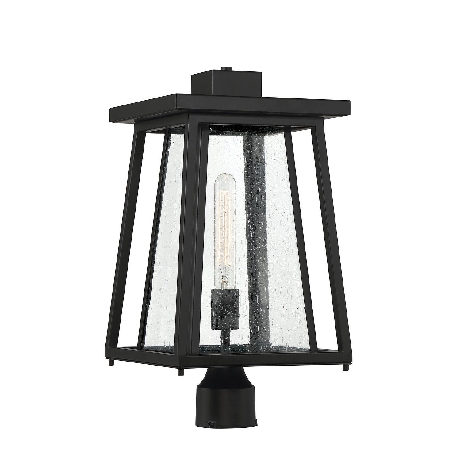 Savoy House - 5-2024-BK - One Light Outdoor Post Lantern - Denver - Matte Black