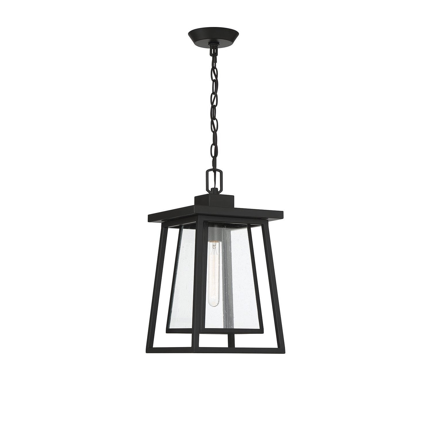 Savoy House - 5-2025-BK - One Light Outdoor Hanging Lantern - Denver - Matte Black
