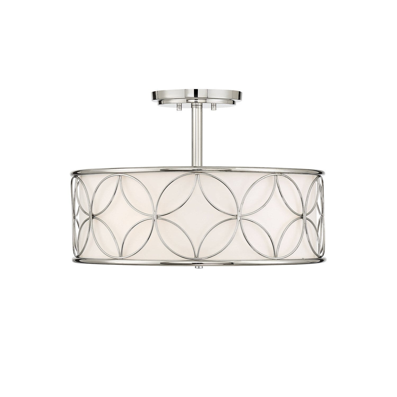 Savoy House - 6-1953-4-109 - Four Light Semi-Flush Mount - Reid - Polished Nickel