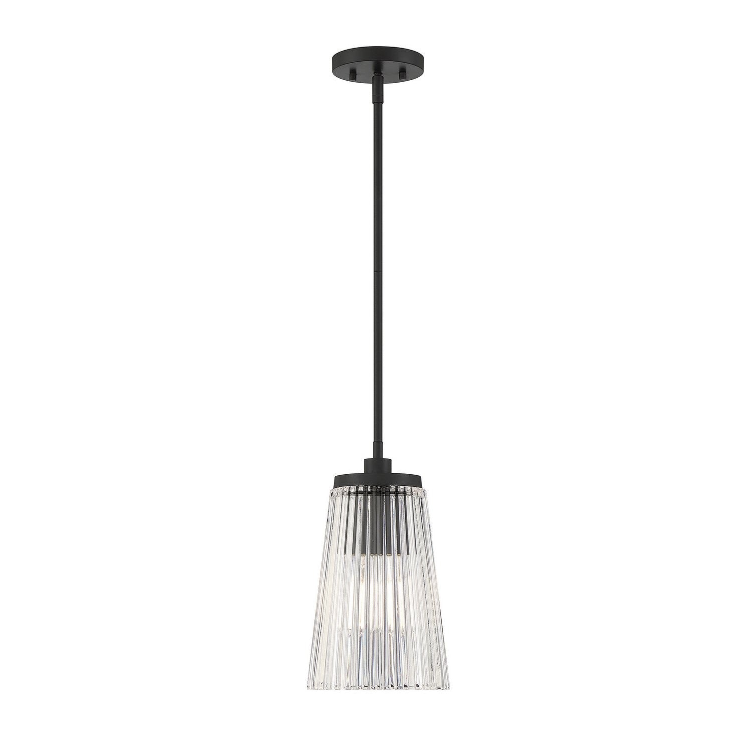 Savoy House - 7-1742-1-89 - One Light Pendant - Chantilly - Matte Black