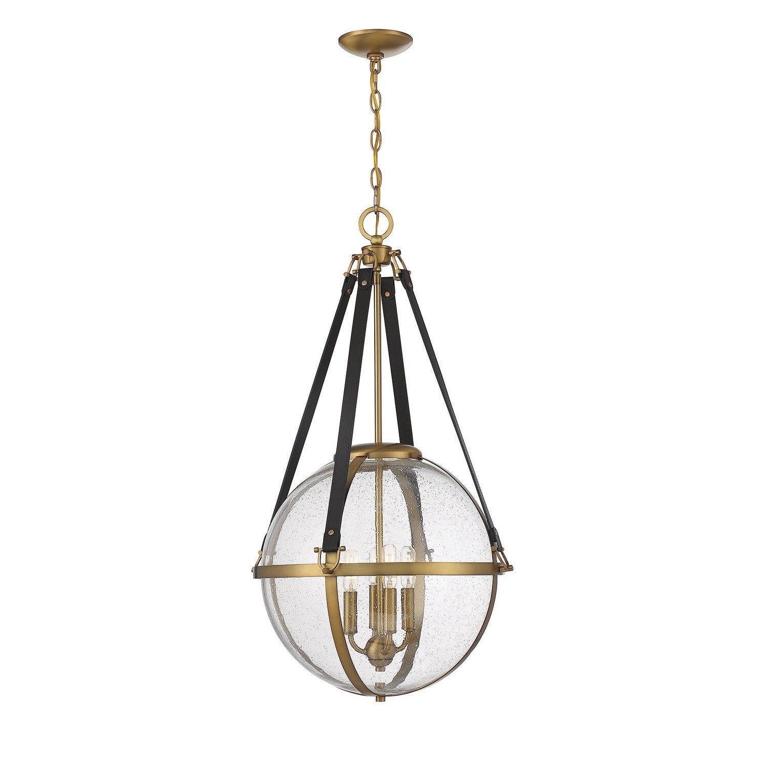 Savoy House - 7-1836-4-322 - Four Light Pendant - Bozeman - Warm Brass