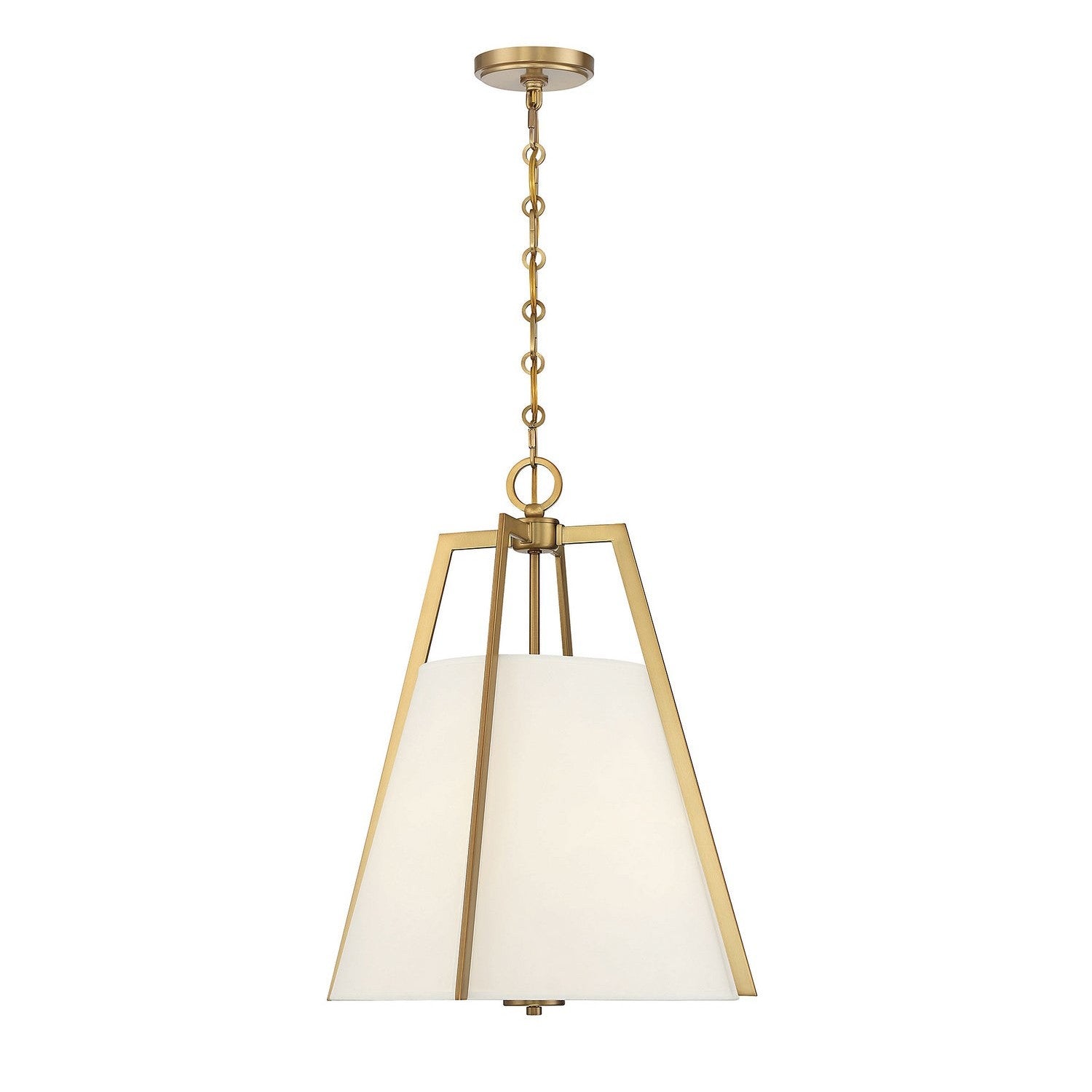 Savoy House - 7-1875-3-322 - Three Light Pendant - Mansfield - Warm Brass
