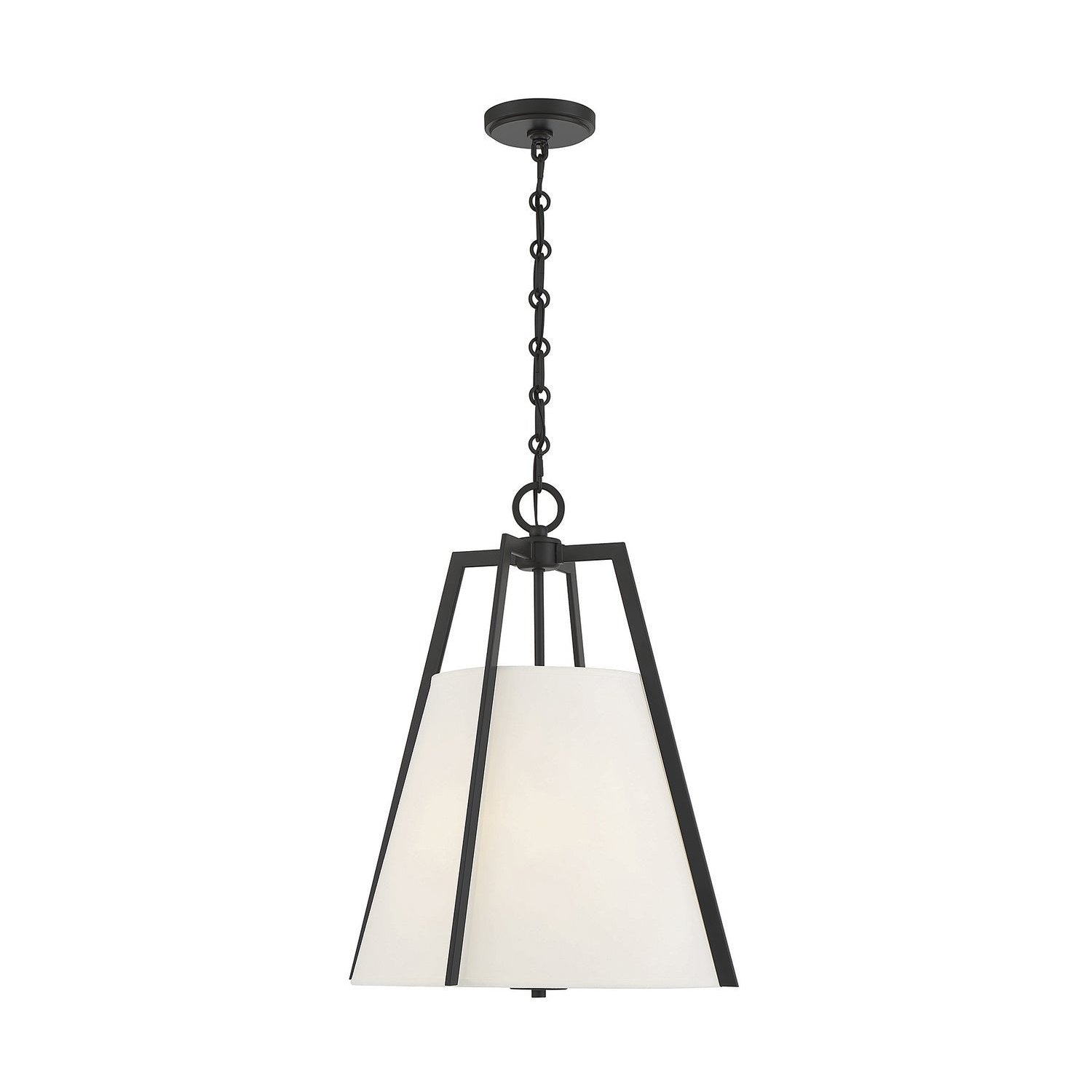 Savoy House - 7-1875-3-89 - Three Light Pendant - Mansfield - Matte Black
