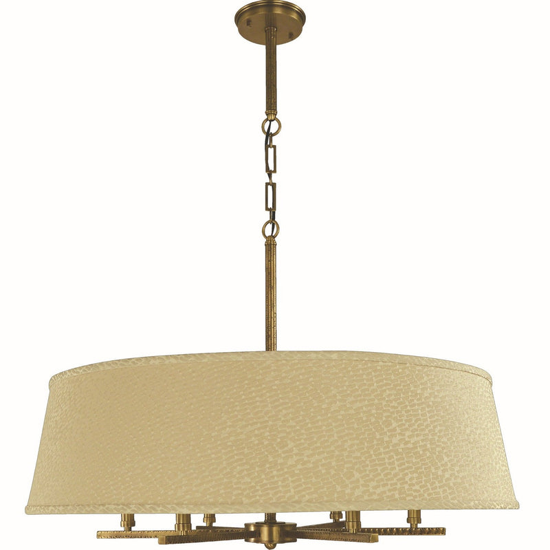 Framburg - L1198 AB - Six Light Chandelier - Stowe - Antique Brass