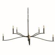 Framburg - L1194 IRON - Eight Light Foyer Chandelier - Bridgeport - Iron