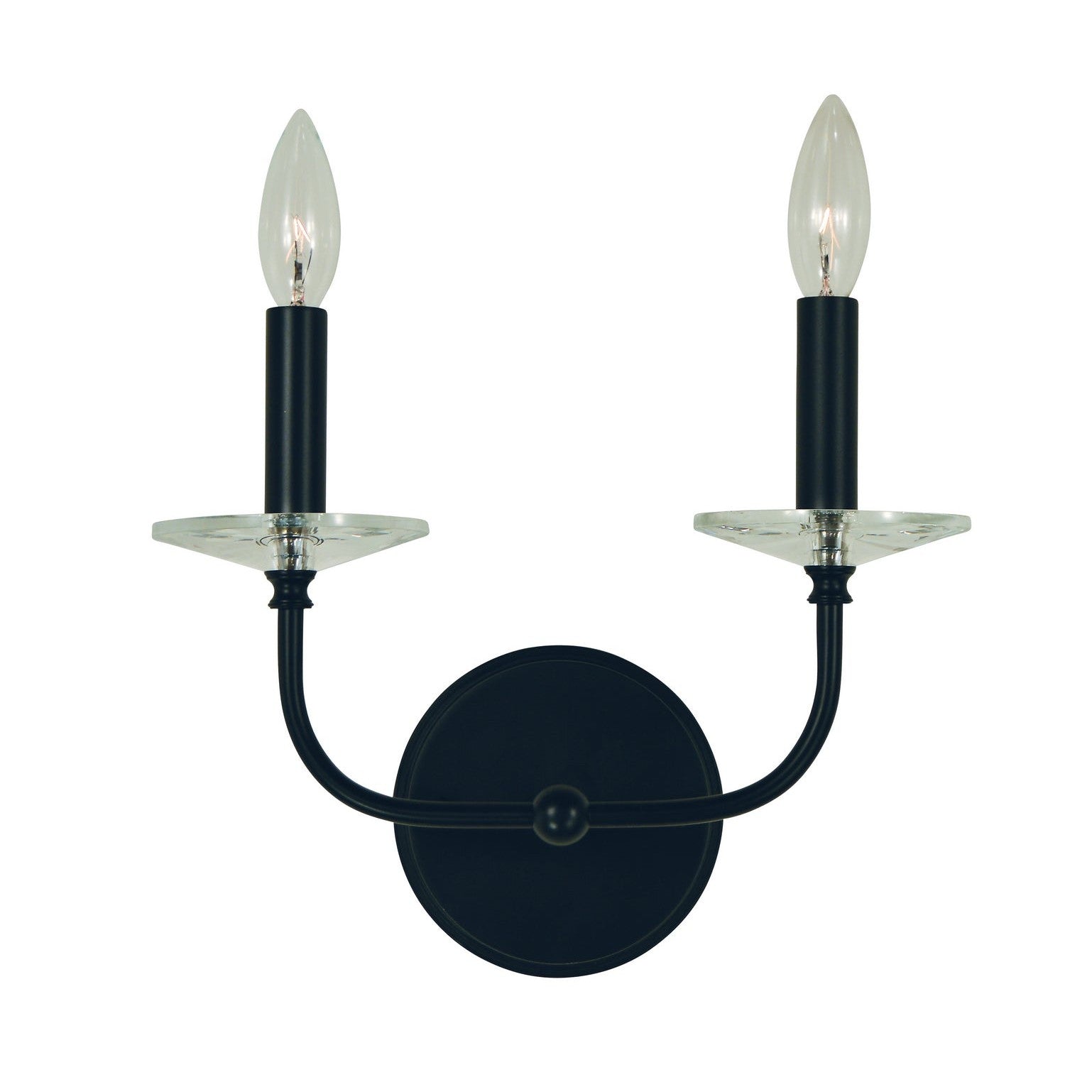 Framburg - L1162 MBLACK - Two Light Wall Sconce - Ashley - Matte Black